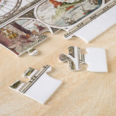 Antiek historisch historisch historisch erfgoed va legpuzzel (Zijkant)