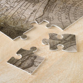 Antiek historisch historisch historisch erfgoed va legpuzzel (Zijkant)