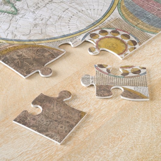 Antiek historisch historisch historisch erfgoed va legpuzzel (Zijkant)