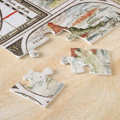 Antiek historisch historisch historisch erfgoed va legpuzzel (Zijkant)