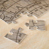 Antiek historisch historisch historisch erfgoed va legpuzzel (Zijkant)