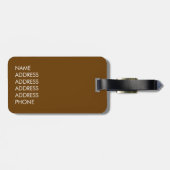 Antiek historische bibliotheek bagagelabel (Achterkant horizontaal)