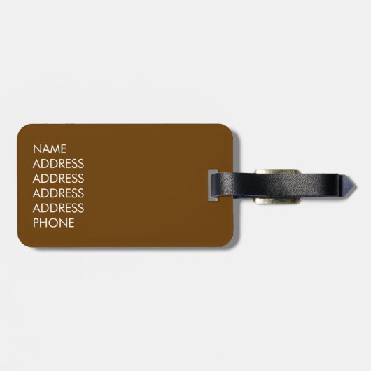 Antiek historische bibliotheek bagagelabel (Achterkant horizontaal)