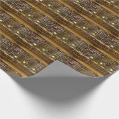 Antiek historische bibliotheek cadeaupapier (Hoek)