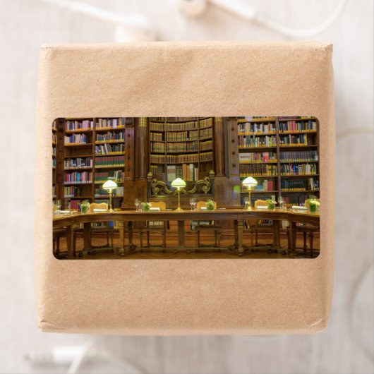 Antiek historische bibliotheek etiket (Insitu)