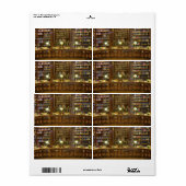 Antiek historische bibliotheek etiket (Full Sheet)