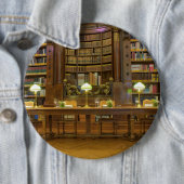 Antiek historische bibliotheek ronde button 6,0 cm (In situ)
