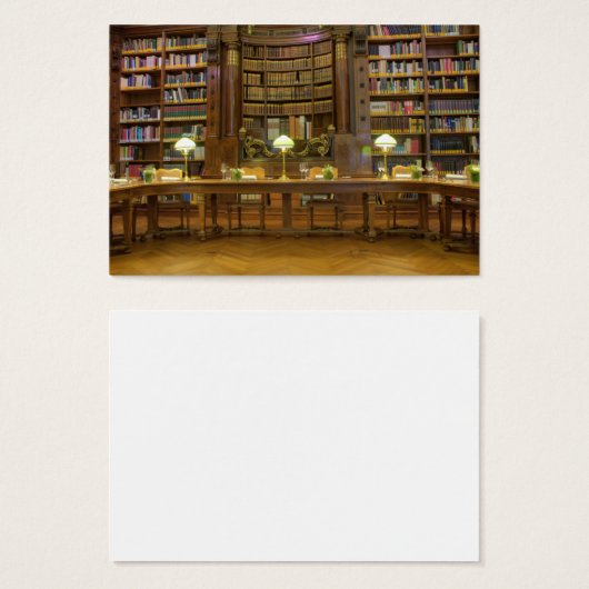 Antiek historische bibliotheek visitekaartjes (Voorkant /achterkant)