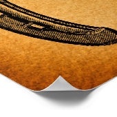 Antiek Hoefijzer Western Hoefijzer Poster (Hoek)