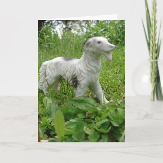 Antiek hond kaart (Voorkant)