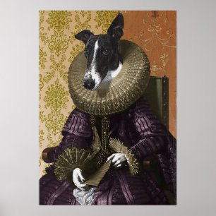 Antiek hond poster