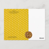 ANTIEK HONEY BEEKEEPER , BEEKEEPEND BRIEFKAART (Achterkant)