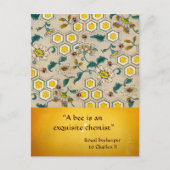 ANTIEK HONEY BEEKEEPER , BEEKEEPEND BRIEFKAART (Voorkant)