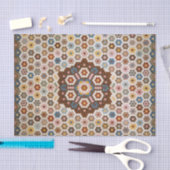 Antiek Honeycomb Quilt Pattern - Folk Art Crafty Tissuepapier (Craft)