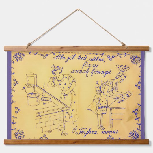 Antiek Hongaars muurdoekontwerp Hangend Wandkleed (Voorkant)