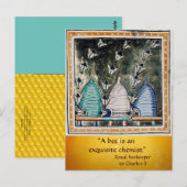 ANTIEK HONINGBIJEN BIJENKORVEN BIJENHOUDER ,BIJENT BRIEFKAART (Voorkant / Achterkant)