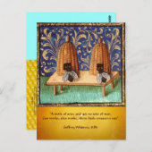 ANTIEK HONINGBIJENHOUDER ,BIJENTEELT BRIEFKAART (Voorkant / Achterkant)