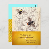 ANTIEK HONINGBIJENHOUDER ,BIJENTEELT BRIEFKAART (Voorkant / Achterkant)