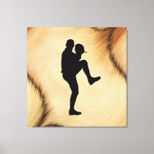 Antiek honkbalspeler Pitcher Canvas Afdruk