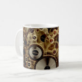 Antiek horlogemechanisme koffiemok (Voorkant links)