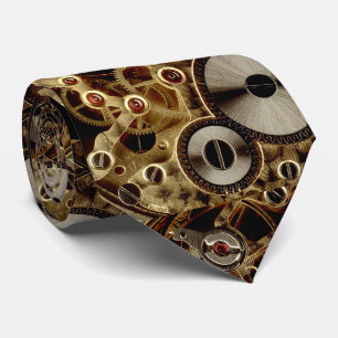 Antiek horlogemechanisme stropdas