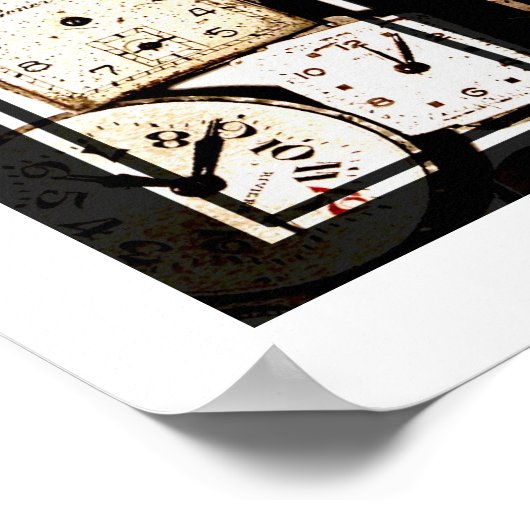 Antiek horloges Poster (Hoek)