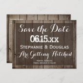 Antiek hout Rustic Sla de Briefkaarten Datum op (Voorkant / Achterkant)