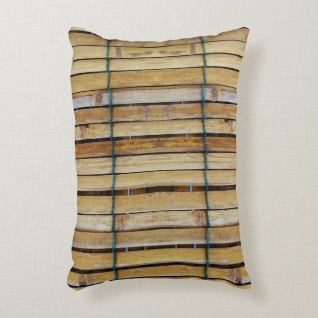 Antiek houten houten houten houten latten accent kussen (Voorkant(Verticaal))