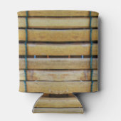 Antiek houten houten houten houten latten blikjeskoeler (Achterkant)