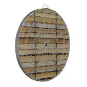 Antiek houten houten houten houten latten dartbord (Voorkant Links)