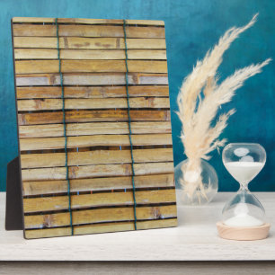 Antiek houten houten houten houten latten fotoplaat