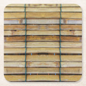 Antiek houten houten houten houten latten kartonnen onderzetters (Voorkant)