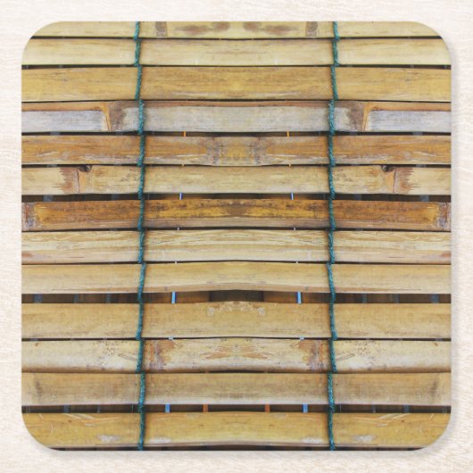 Antiek houten houten houten houten latten kartonnen onderzetters (Voorkant)