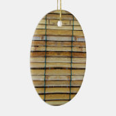 Antiek houten houten houten houten latten keramisch ornament (Rechts)