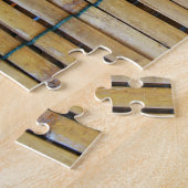 Antiek houten houten houten houten latten legpuzzel (Zijkant)