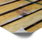 Antiek houten houten houten houten latten poster (Hoek)