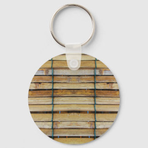Antiek houten houten houten houten latten sleutelhanger
