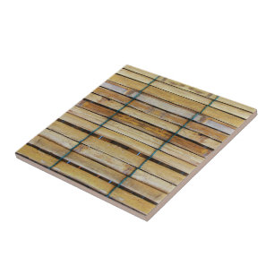 Antiek houten houten houten houten latten tegeltje