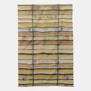 Antiek houten houten houten houten latten theedoek