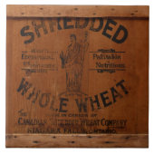 Antiek houten krat Verzenddoos Verpakte tarwe Tegeltje (Voorkant)