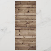 Antiek Houten Orde van de Dienst Kaart (Achterkant)