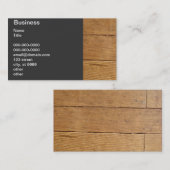 Antiek houten vloer - Fir Visitekaartje (Voorkant / Achterkant)