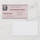 Antiek houtskookfornuis visitekaartje (Voorkant / Achterkant)