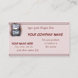 Antiek houtskookfornuis visitekaartje