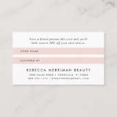 Antiek houtskool aanbevelingskaartje (Achterkant)