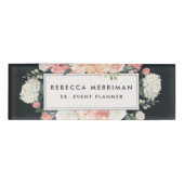 Antiek houtskool naambadge (Voorkant)