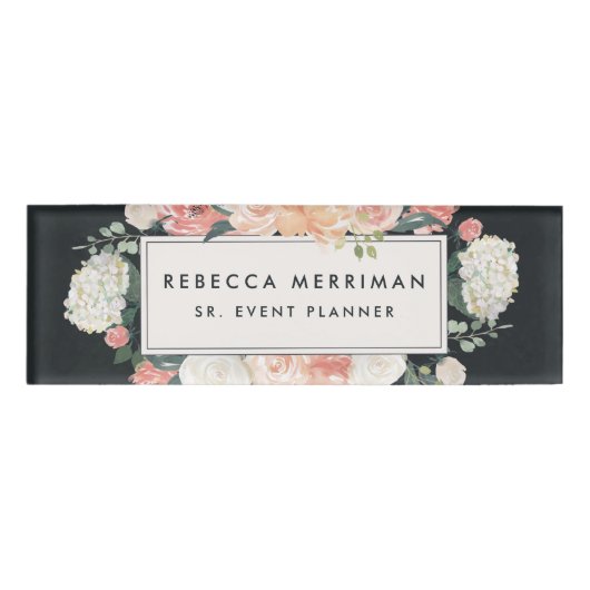 Antiek houtskool naambadge (Voorkant)