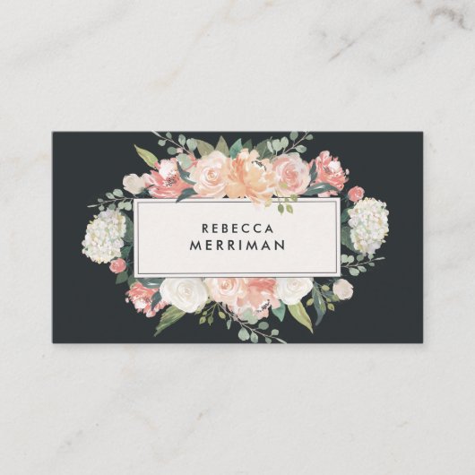 Antiek houtskool visitekaartje (Voorkant)