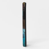 Antiek Hues Peacock Feather Eye Case-Mate iPhone Case (Achterkant/links)