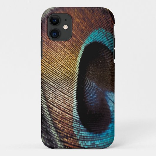 Antiek Hues Peacock Feather Eye Case-Mate iPhone Case (Achterkant)